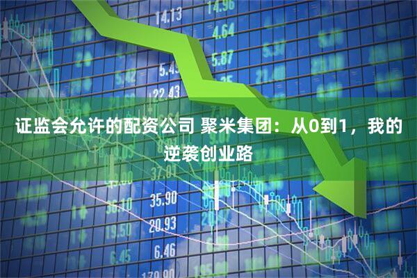 证监会允许的配资公司 聚米集团：从0到1，我的逆袭创业路
