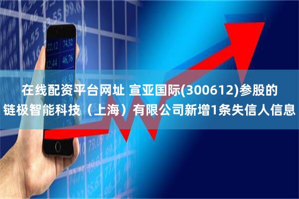 在线配资平台网址 宣亚国际(300612)参股的链极智能科技（上海）有限公司新增1条失信人信息